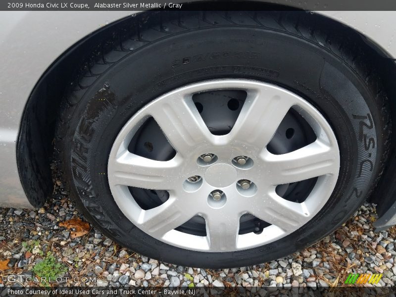 Alabaster Silver Metallic / Gray 2009 Honda Civic LX Coupe