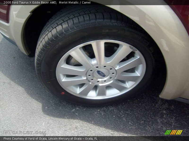 Merlot Metallic / Camel 2008 Ford Taurus X Eddie Bauer AWD
