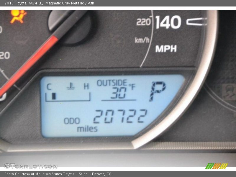 Magnetic Gray Metallic / Ash 2015 Toyota RAV4 LE