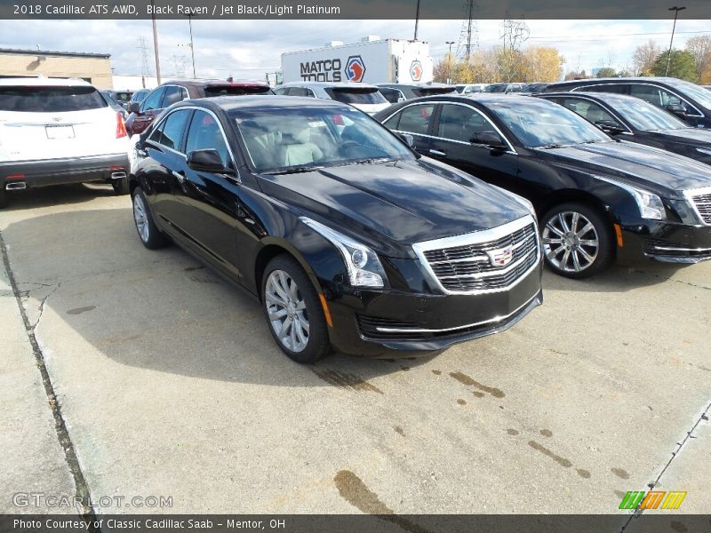 Black Raven / Jet Black/Light Platinum 2018 Cadillac ATS AWD