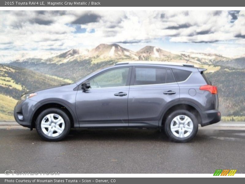 Magnetic Gray Metallic / Black 2015 Toyota RAV4 LE