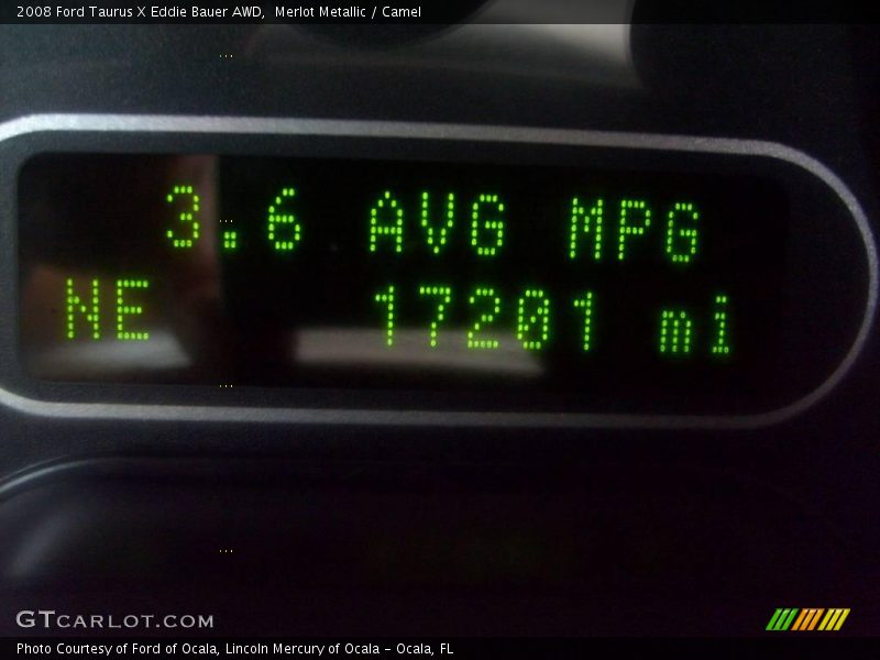 Merlot Metallic / Camel 2008 Ford Taurus X Eddie Bauer AWD