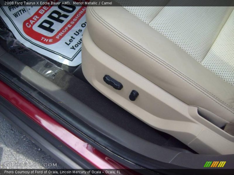 Merlot Metallic / Camel 2008 Ford Taurus X Eddie Bauer AWD