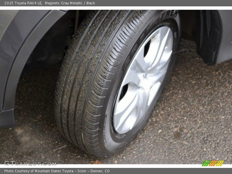 Magnetic Gray Metallic / Black 2015 Toyota RAV4 LE