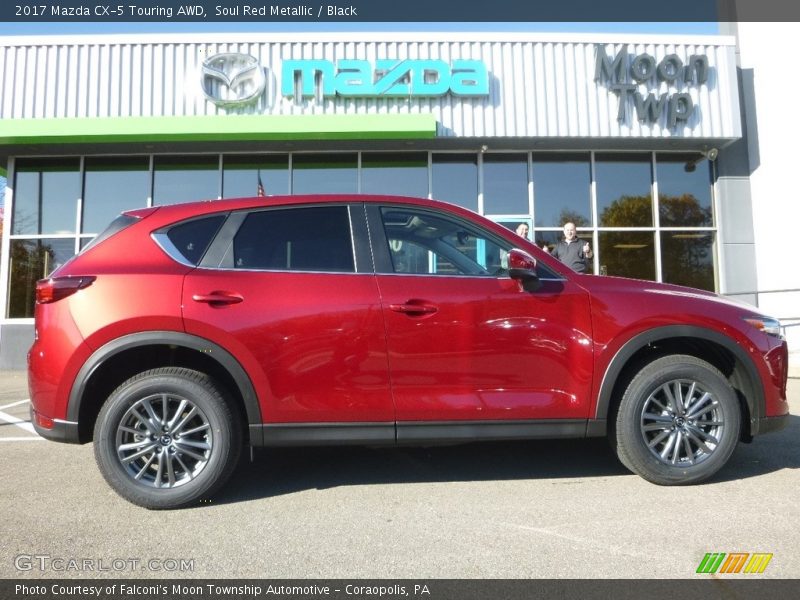 Soul Red Metallic / Black 2017 Mazda CX-5 Touring AWD