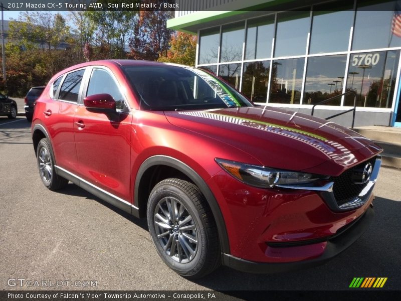 Soul Red Metallic / Black 2017 Mazda CX-5 Touring AWD