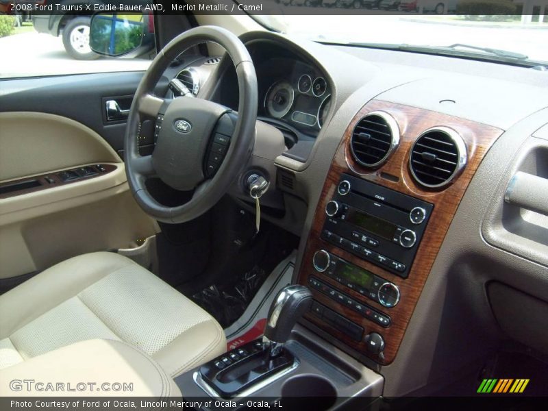 Merlot Metallic / Camel 2008 Ford Taurus X Eddie Bauer AWD