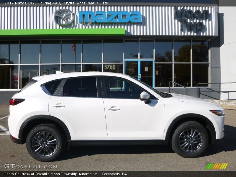 Crystal White Pearl / Black 2017 Mazda CX-5 Touring AWD