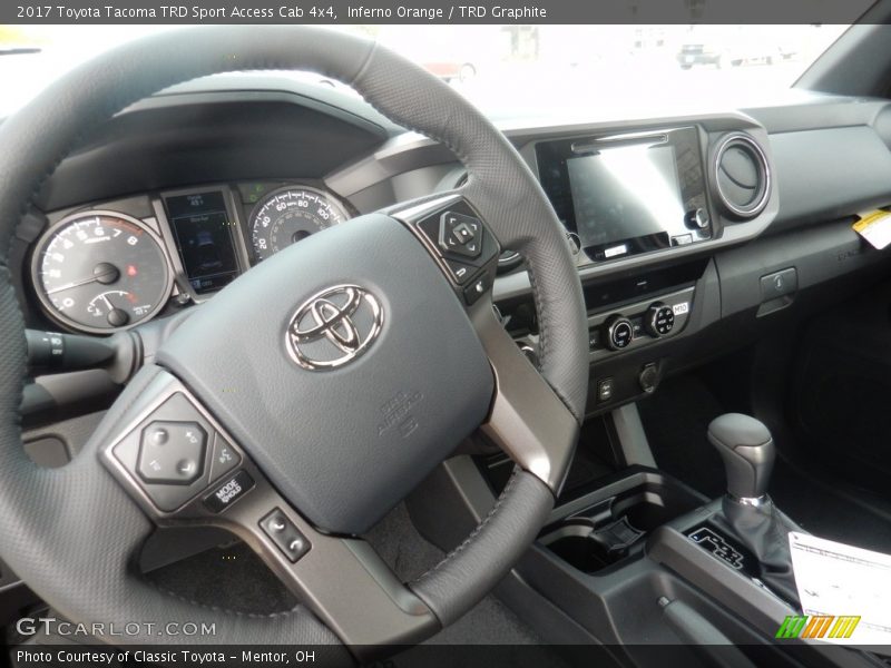 Inferno Orange / TRD Graphite 2017 Toyota Tacoma TRD Sport Access Cab 4x4