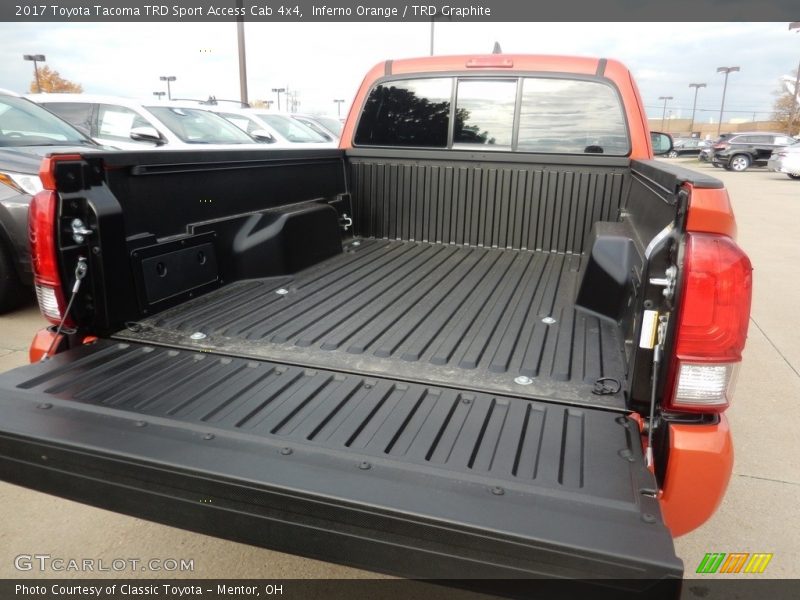 Inferno Orange / TRD Graphite 2017 Toyota Tacoma TRD Sport Access Cab 4x4