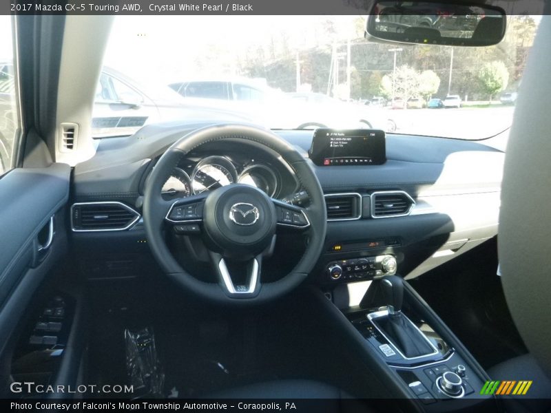 Crystal White Pearl / Black 2017 Mazda CX-5 Touring AWD