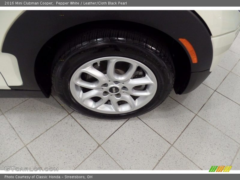 Pepper White / Leather/Cloth Black Pearl 2016 Mini Clubman Cooper