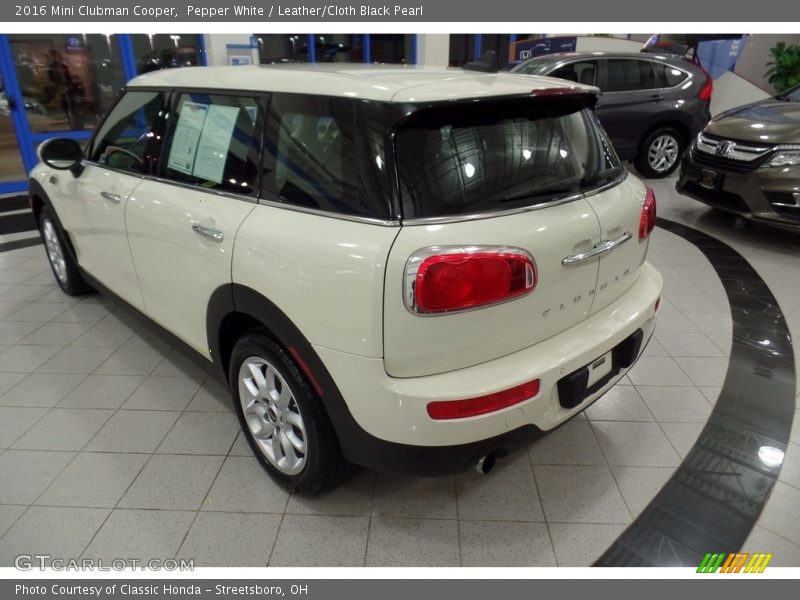 Pepper White / Leather/Cloth Black Pearl 2016 Mini Clubman Cooper
