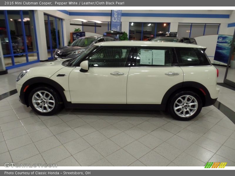 Pepper White / Leather/Cloth Black Pearl 2016 Mini Clubman Cooper