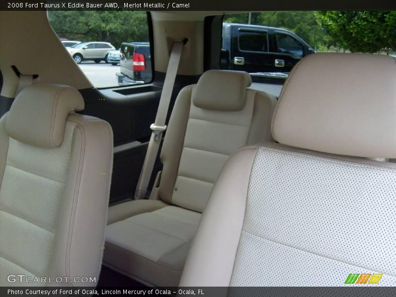 Merlot Metallic / Camel 2008 Ford Taurus X Eddie Bauer AWD