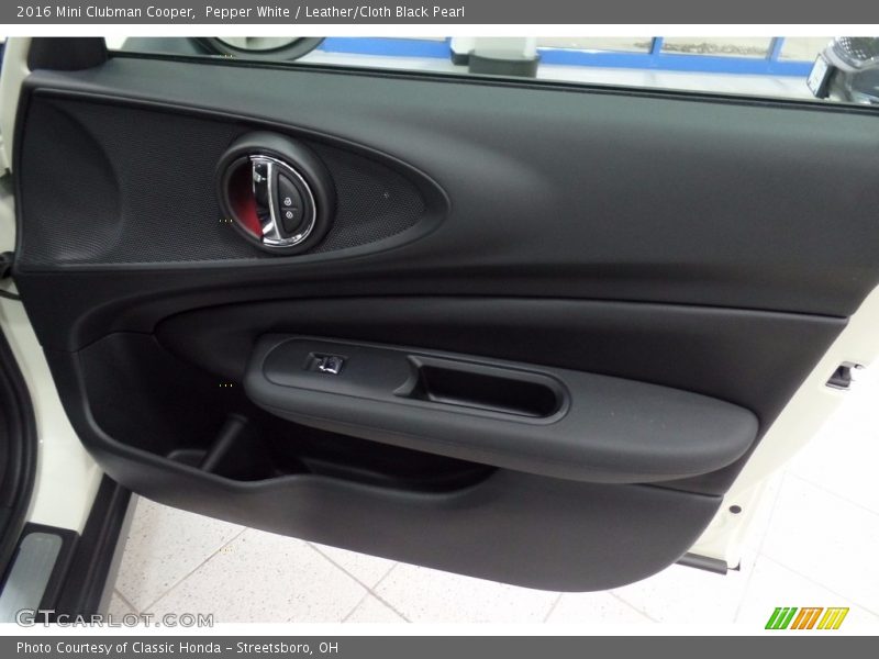 Pepper White / Leather/Cloth Black Pearl 2016 Mini Clubman Cooper