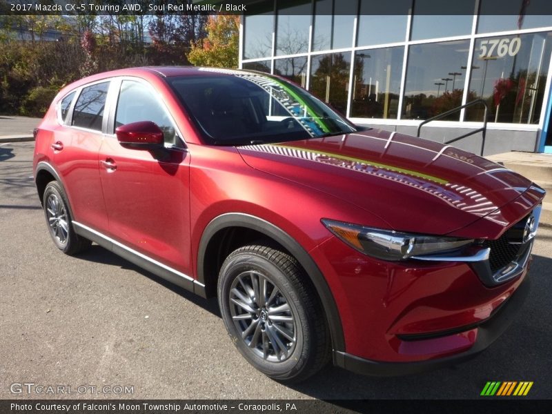 Soul Red Metallic / Black 2017 Mazda CX-5 Touring AWD