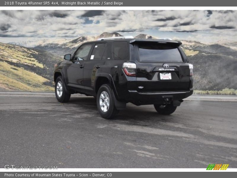 Midnight Black Metallic / Sand Beige 2018 Toyota 4Runner SR5 4x4