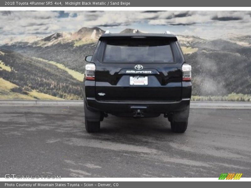 Midnight Black Metallic / Sand Beige 2018 Toyota 4Runner SR5 4x4