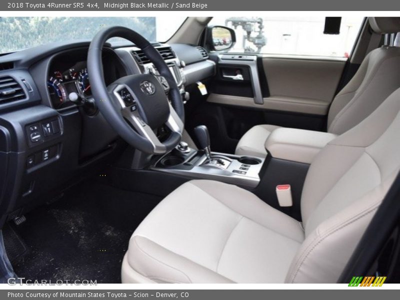 Midnight Black Metallic / Sand Beige 2018 Toyota 4Runner SR5 4x4