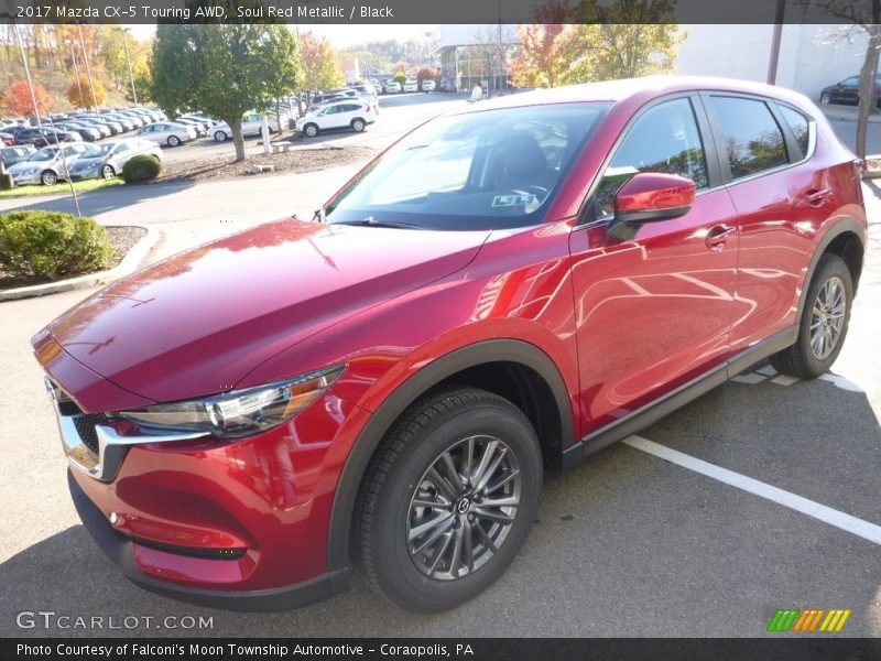 Soul Red Metallic / Black 2017 Mazda CX-5 Touring AWD