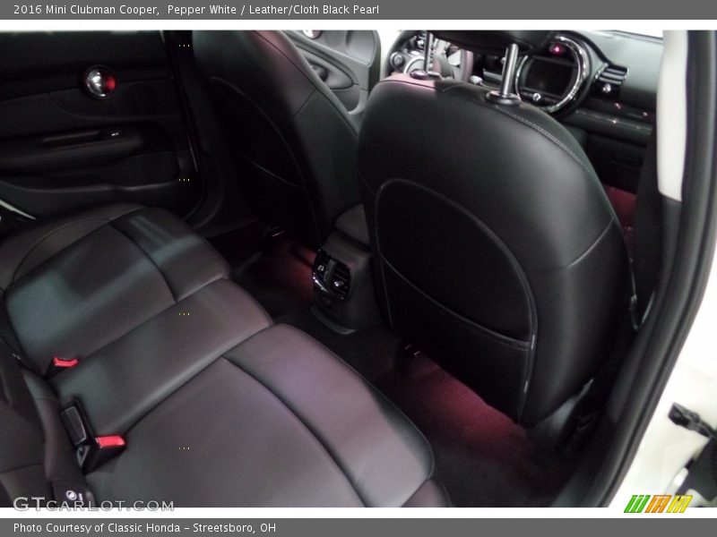 Pepper White / Leather/Cloth Black Pearl 2016 Mini Clubman Cooper