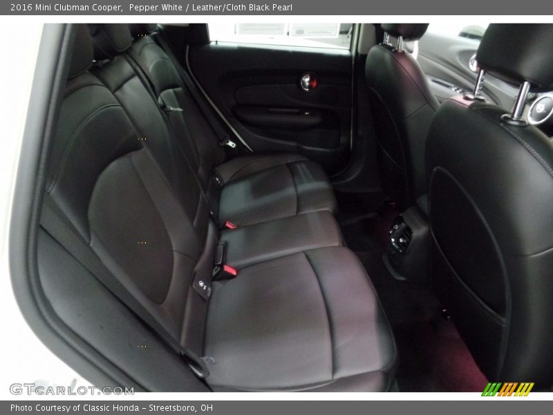 Pepper White / Leather/Cloth Black Pearl 2016 Mini Clubman Cooper