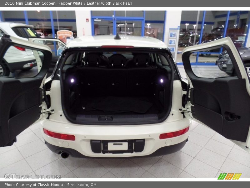 Pepper White / Leather/Cloth Black Pearl 2016 Mini Clubman Cooper