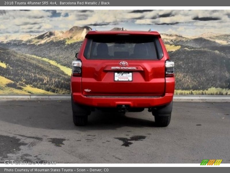 Barcelona Red Metallic / Black 2018 Toyota 4Runner SR5 4x4