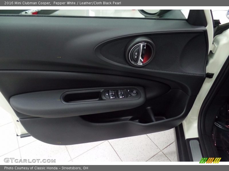 Pepper White / Leather/Cloth Black Pearl 2016 Mini Clubman Cooper