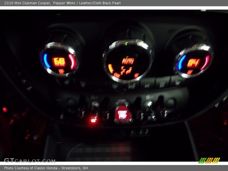 Pepper White / Leather/Cloth Black Pearl 2016 Mini Clubman Cooper
