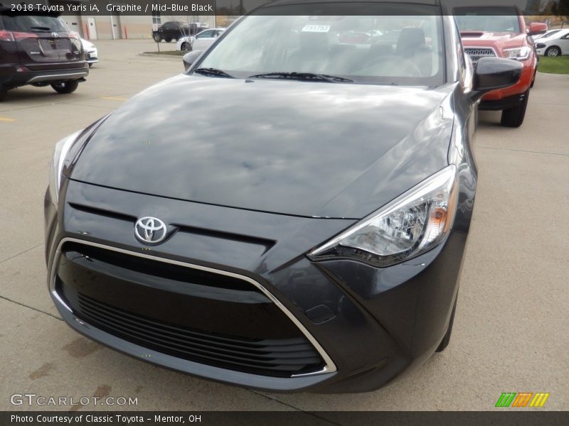 Graphite / Mid-Blue Black 2018 Toyota Yaris iA