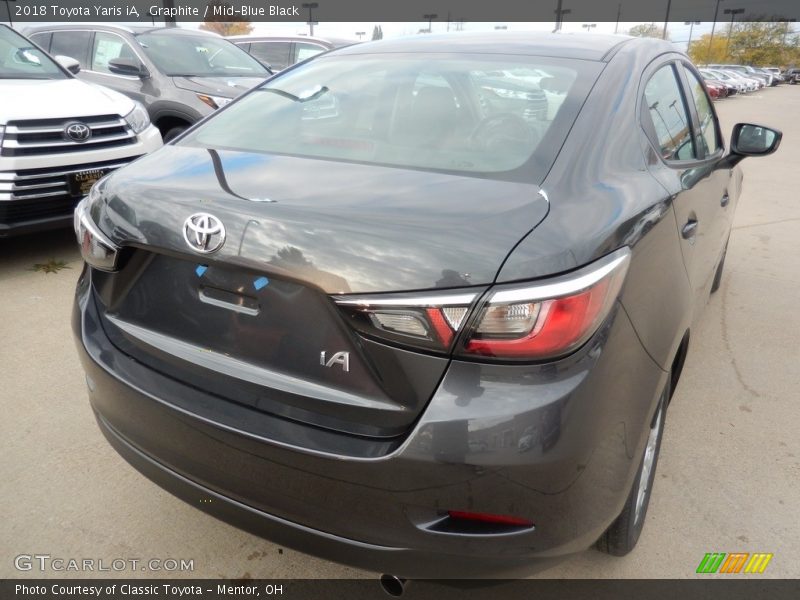 Graphite / Mid-Blue Black 2018 Toyota Yaris iA