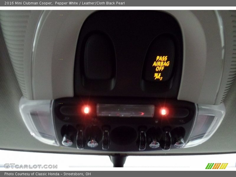 Pepper White / Leather/Cloth Black Pearl 2016 Mini Clubman Cooper