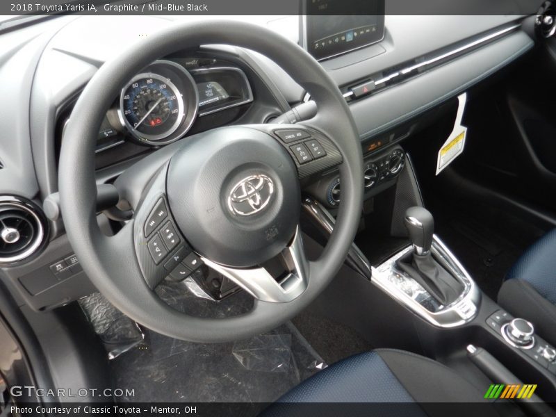 Graphite / Mid-Blue Black 2018 Toyota Yaris iA