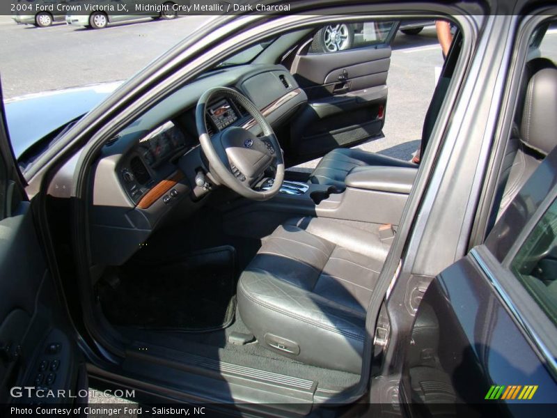 Midnight Grey Metallic / Dark Charcoal 2004 Ford Crown Victoria LX