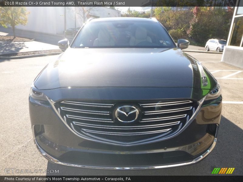 Titanium Flash Mica / Sand 2018 Mazda CX-9 Grand Touring AWD