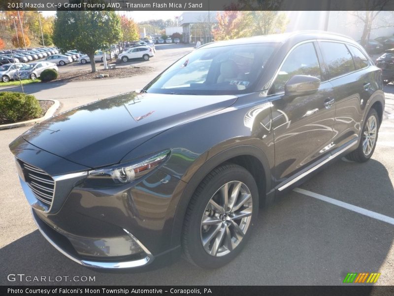 Titanium Flash Mica / Sand 2018 Mazda CX-9 Grand Touring AWD