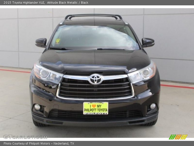 Attitude Black Metallic / Black 2015 Toyota Highlander XLE