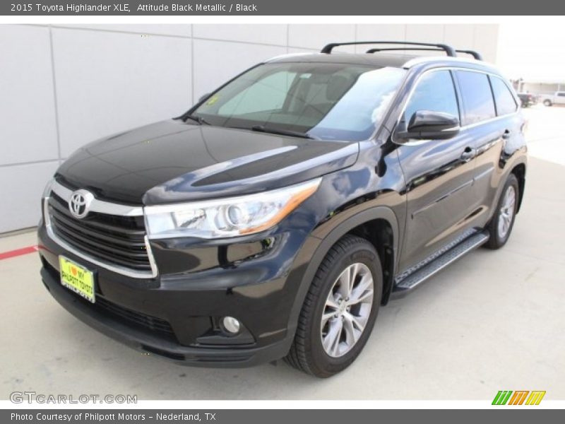 Attitude Black Metallic / Black 2015 Toyota Highlander XLE