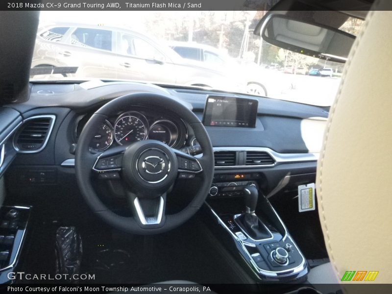 Titanium Flash Mica / Sand 2018 Mazda CX-9 Grand Touring AWD