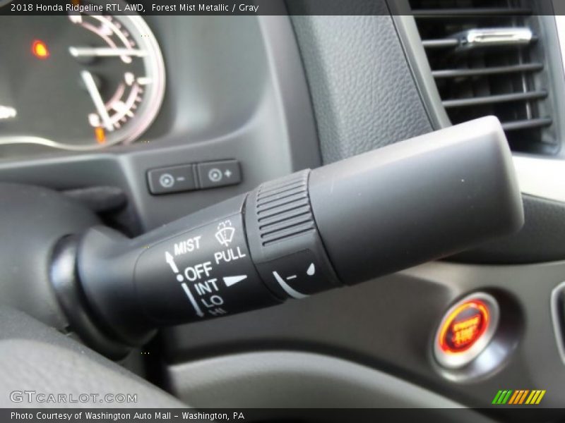 Forest Mist Metallic / Gray 2018 Honda Ridgeline RTL AWD