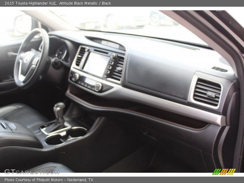 Attitude Black Metallic / Black 2015 Toyota Highlander XLE