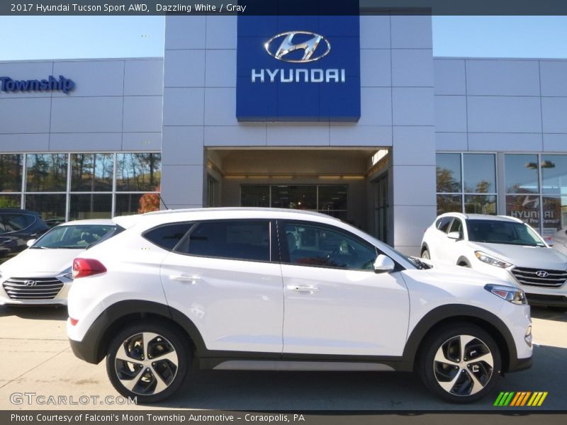 Dazzling White / Gray 2017 Hyundai Tucson Sport AWD