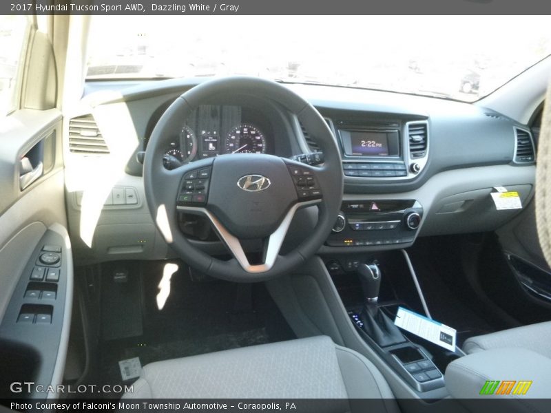 Dazzling White / Gray 2017 Hyundai Tucson Sport AWD