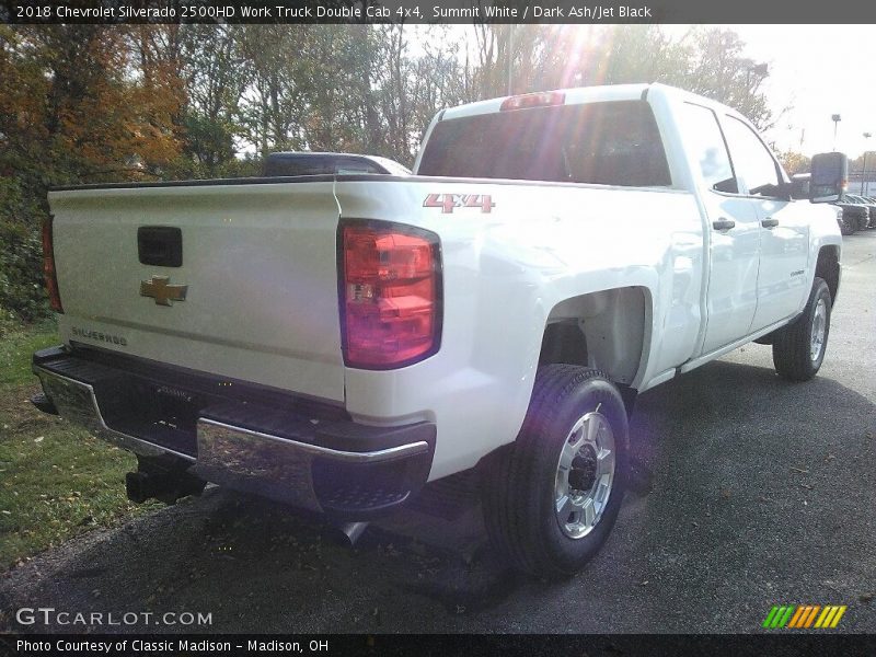 Summit White / Dark Ash/Jet Black 2018 Chevrolet Silverado 2500HD Work Truck Double Cab 4x4