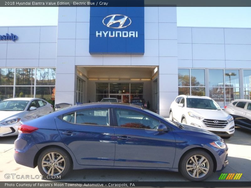 Electric Blue / Gray 2018 Hyundai Elantra Value Edition