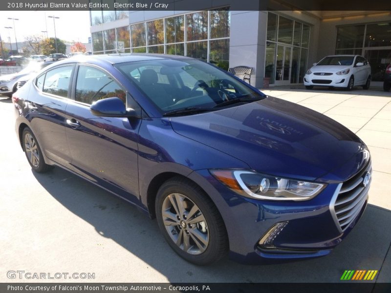 Electric Blue / Gray 2018 Hyundai Elantra Value Edition