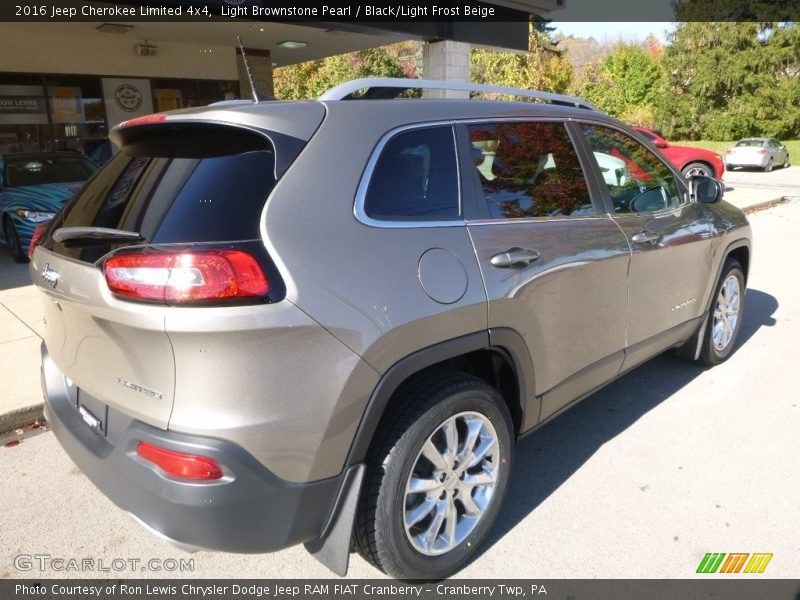 Light Brownstone Pearl / Black/Light Frost Beige 2016 Jeep Cherokee Limited 4x4