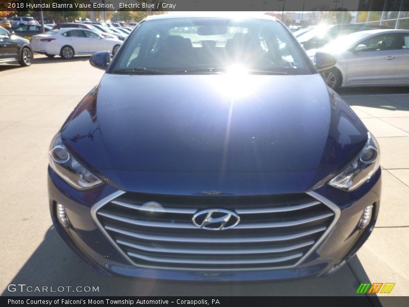 Electric Blue / Gray 2018 Hyundai Elantra Value Edition